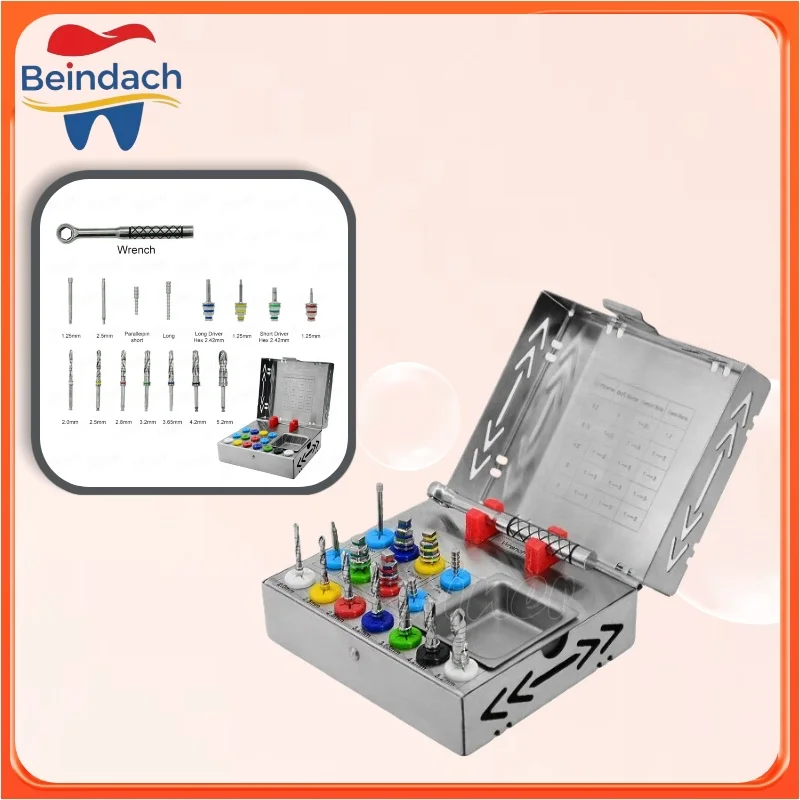 

Набор для расширения кости в стоматологии: шестигранные удлиненные и укороченные дрели, 16 шт., для дентальных имплантатов, с динамометрическим ключом