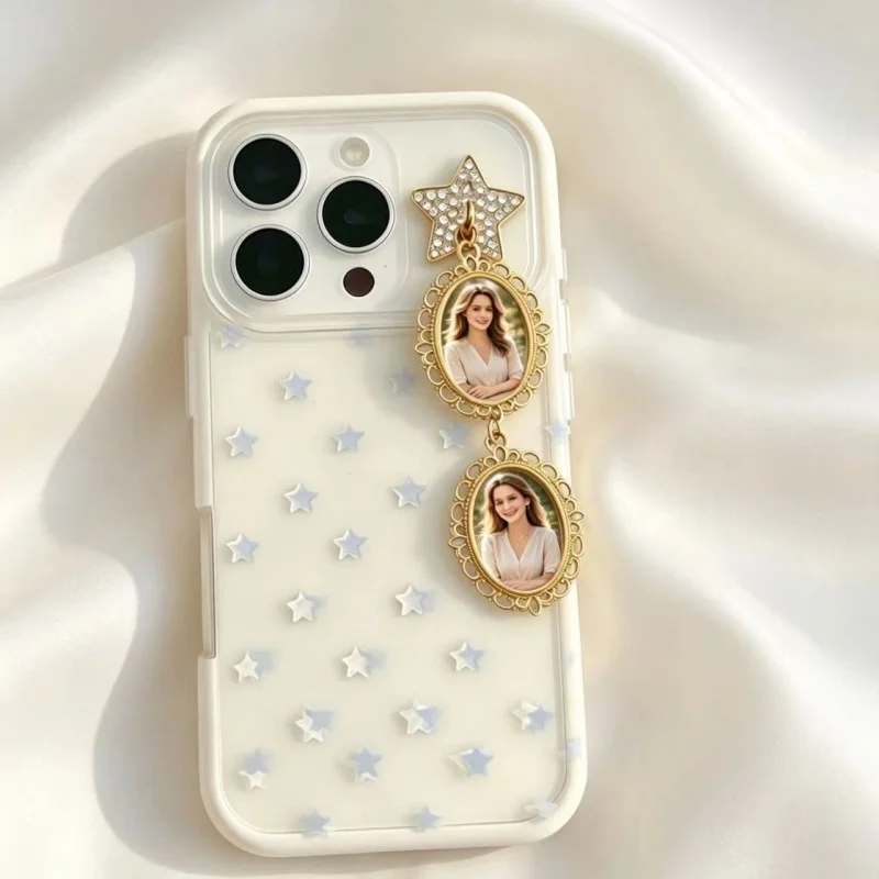 Custom photo phone charms, personalized, unique and delicate, perfect for gifts or everyday decoration