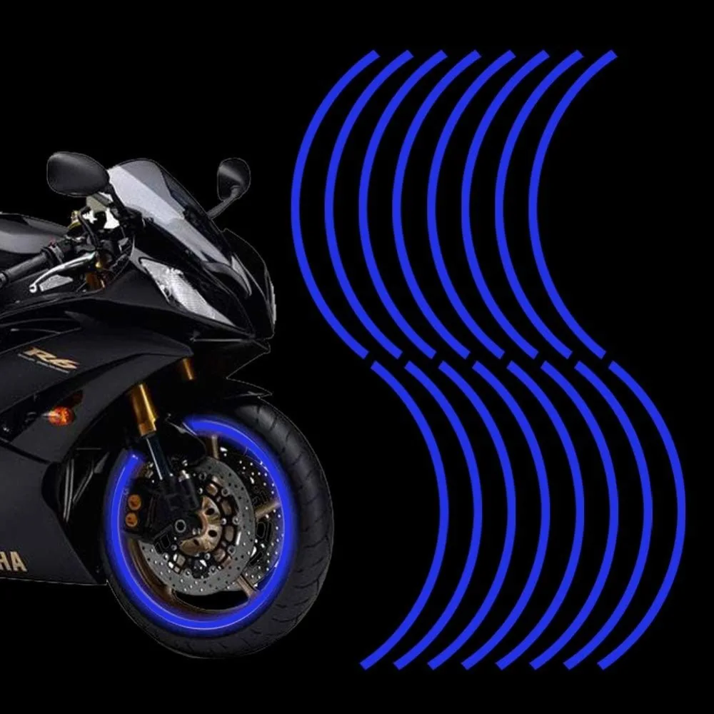 

18inch Reflective Wheel Rim Stripe Decal Sticker for Motorcycle Wheels Car Cycling Bike Bicycle Night Reflective Safety Decor