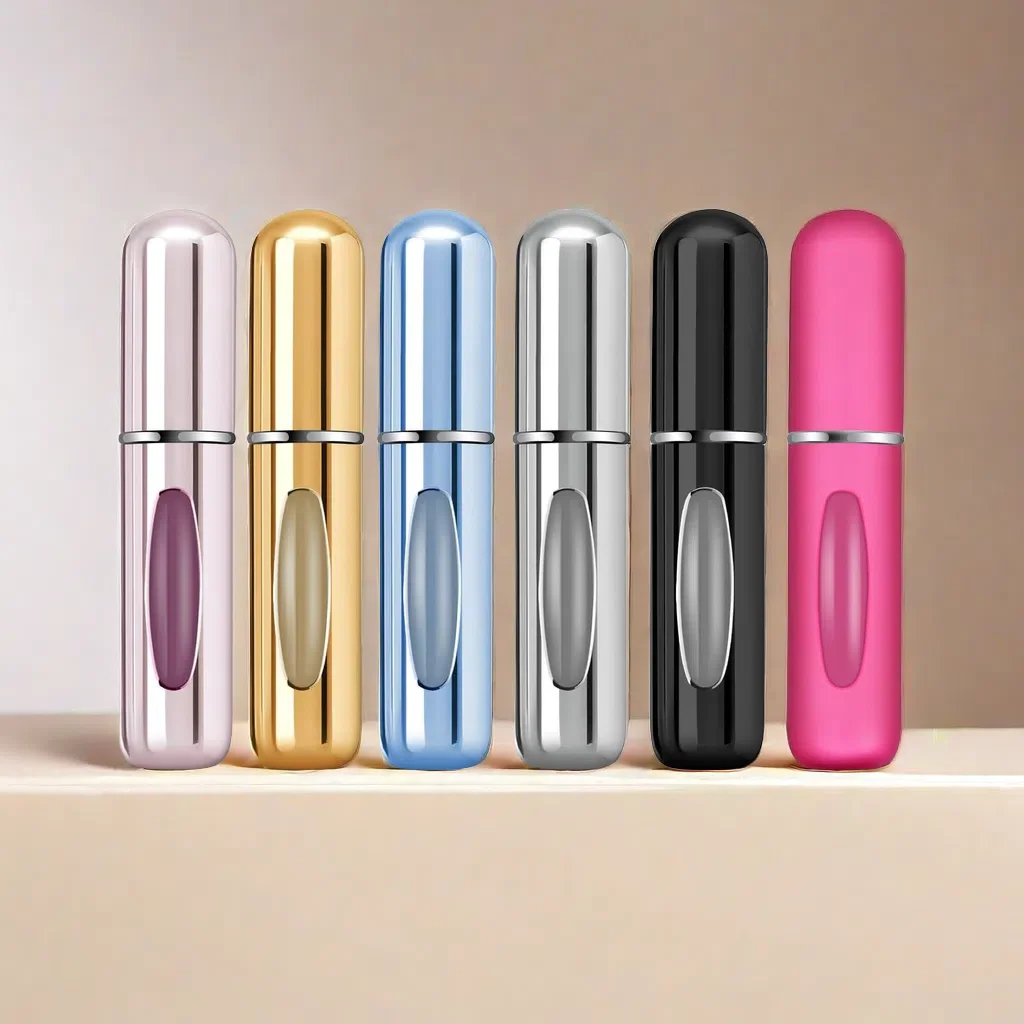 

6Pcs Perfume Refill Bottle Pump Mini Atomizer Refillable Spray Filler Capsule Pocket Dispenser Travel Cologne Sprayer Leakproof