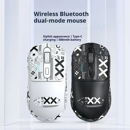 Imagen 2 del producto 2025New muchos modos ratón para juegos Bluetooth recargable 2,4G USB inalámbrico RGB retroiluminación ratón para iPad tableta ordenador portátil