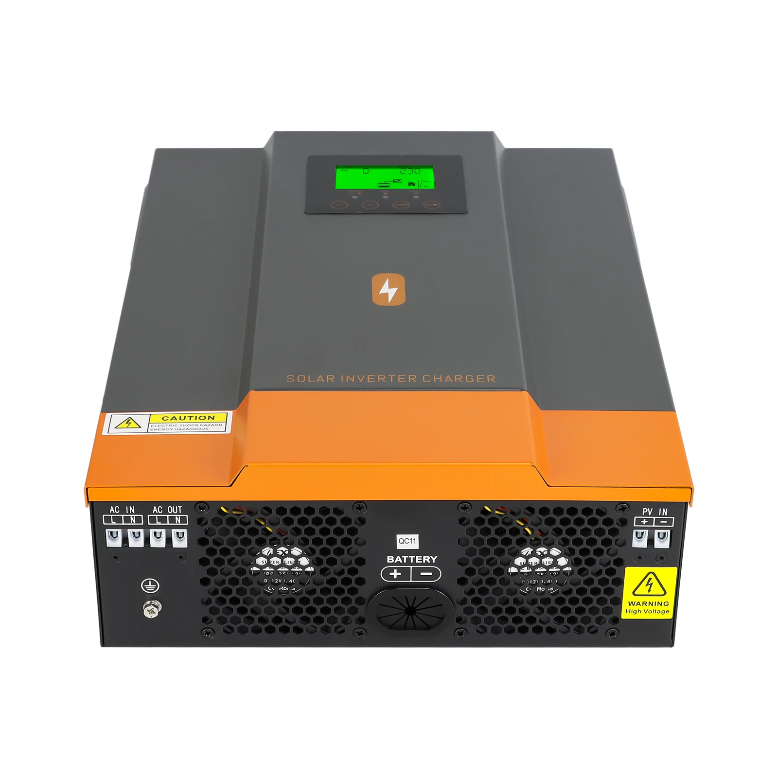 Imagem -05 - Powmr Ampla Tensão Inversor para Sistema de Painéis Solares 3kw 1.6kw 12v 24v 80a Carregador Solar Built-in Mppt 220v 230v ac Max pv cc 450v