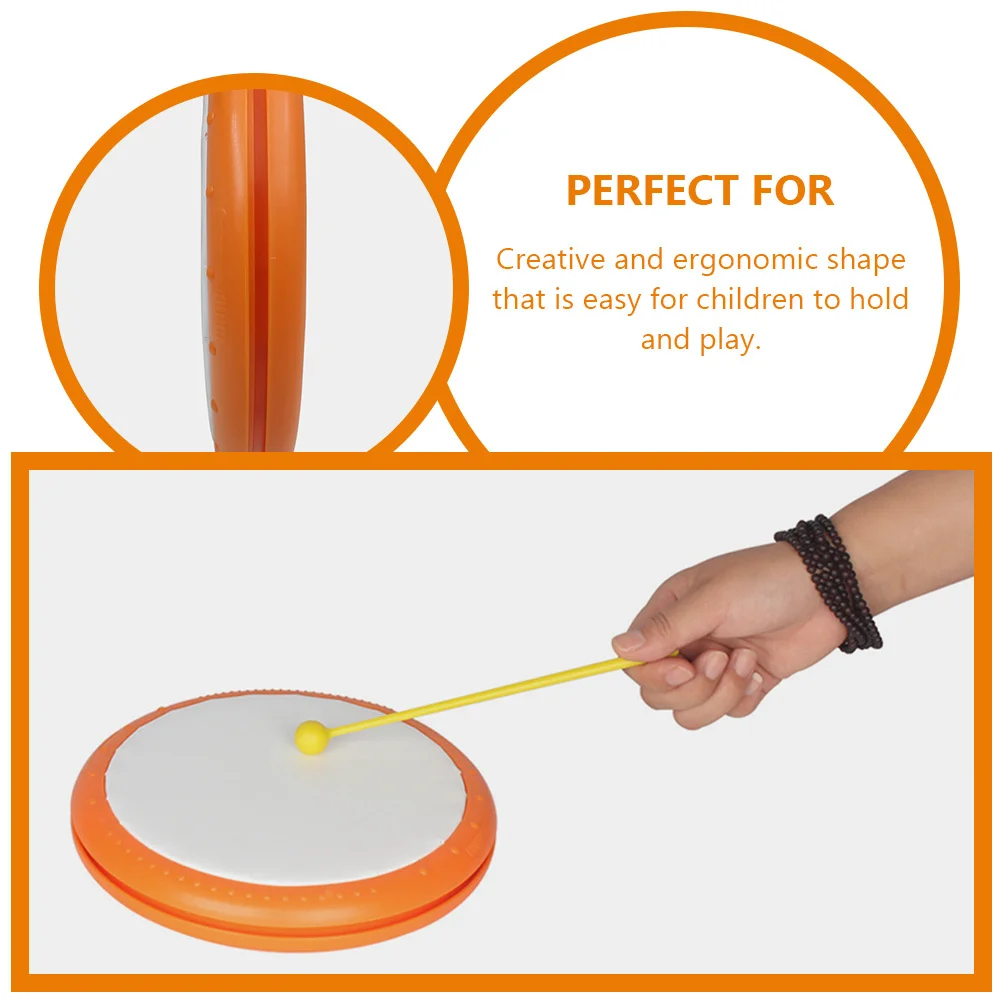 

1Set Hand Drum Percussion Instrument Kids Educational Plastic Drum Enhances Rhythm Coordination Toddler Musical Instrument