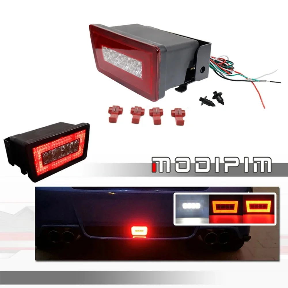 Red & White LED Tail/Brake Light Rear Fog Light Stop Light Backup Reverse Light Assembly For Subaru Impreza WRX/STI XV Crosstrek