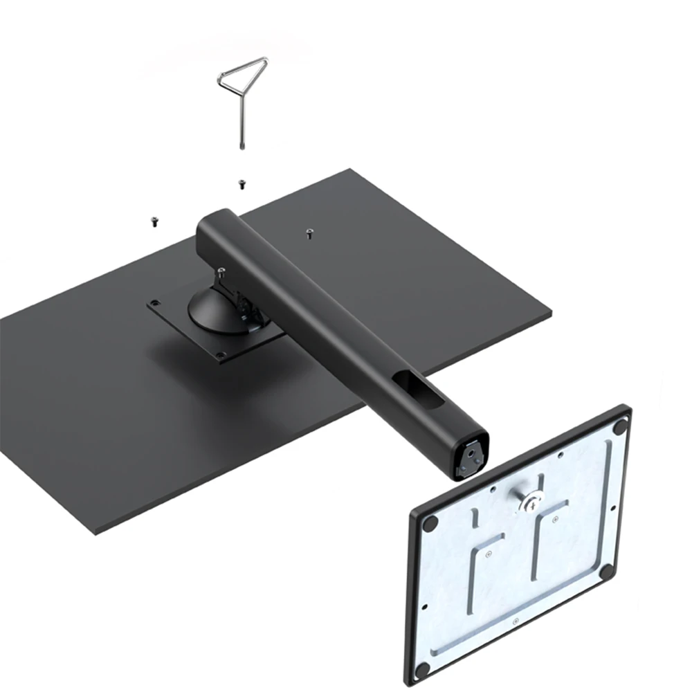 حامل شاشة كمبيوتر بشاشة عمودية متعددة الوظائف قابلة للرفع والدوران، حامل شاشة 24/27 بوصة #5
