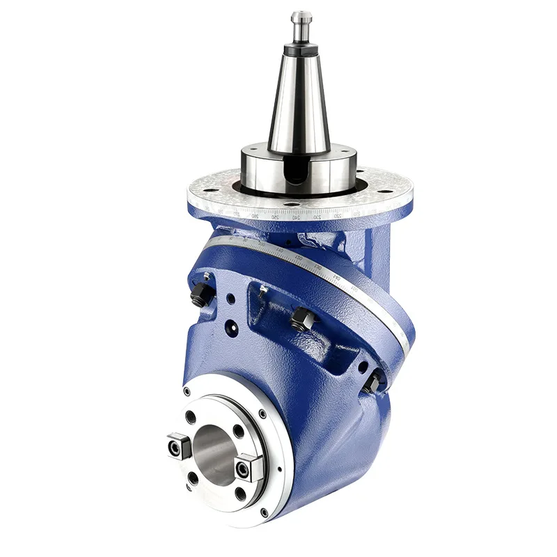 KS‑U45 45 Degree Universal Milling Head High‑Speed Side Angle Power Head CNC Milling Machine Tool Accessory for Multi‑Angle