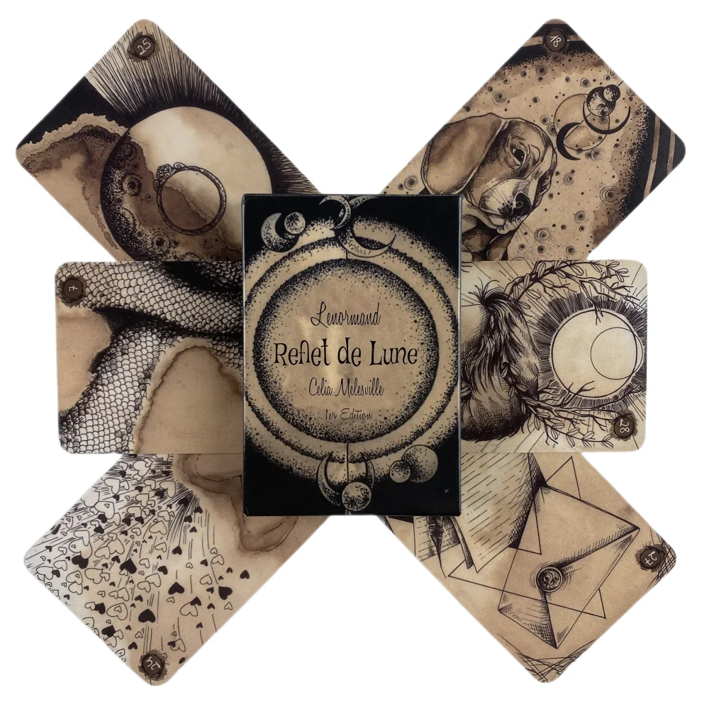 Reflet De Lune Lenormand The Scrying Ink Lenormand Rainhas do Fogo Lenormand tarot oracle deck