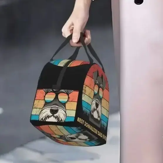 

Best Schnauzer Insulated Bento Box Resuable Lunch Tote Picnic Bags Thermal Bag for Woman School