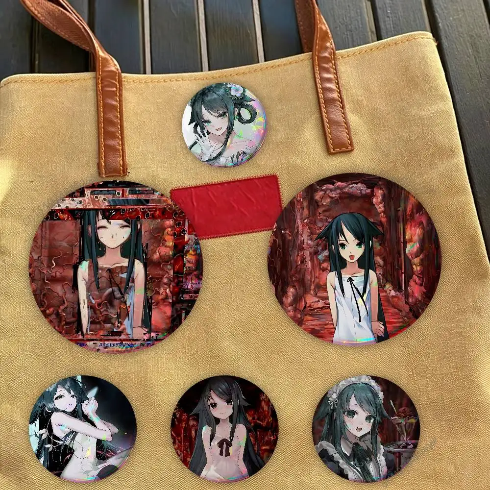 

Hot Game The Song Of S-Saya Badges Personalized Handmade Round Brooches Pins Accessory 25mm 75mm 44mm 58mm 32mm