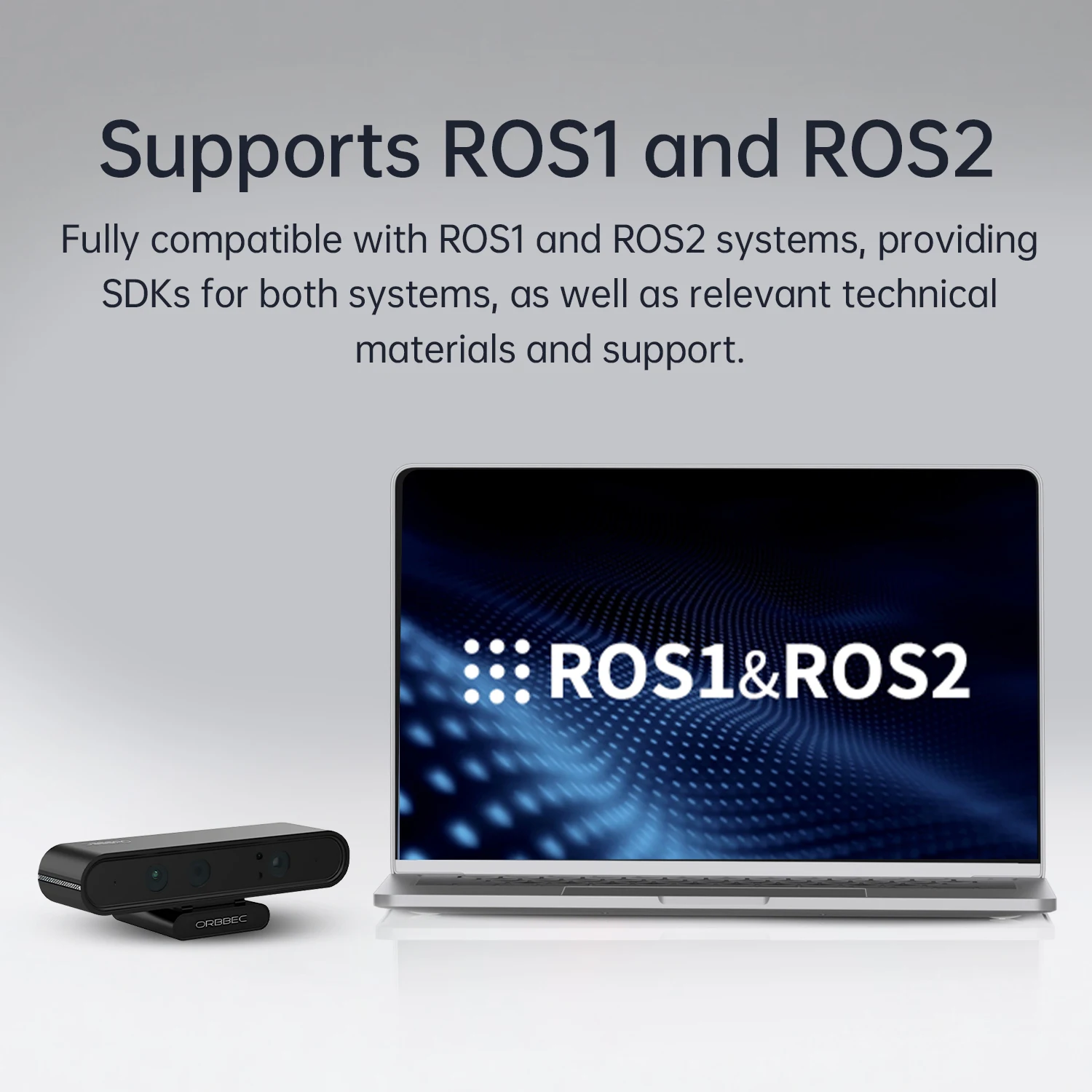 Cámara de profundidad ORBBEC ASTRA Pro 3D rango de 0,6-8M para desarrollo de drones robóticos AI reconocimiento facial con ROS1 y ROS2