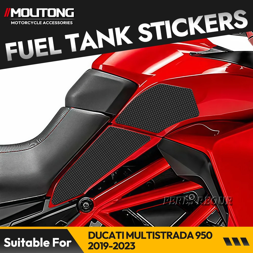 

Motorcycle sticker For Ducati multistrada 950 2019-2023 Fuel tank sticker silicone protective pad antislip waterproof wearproof