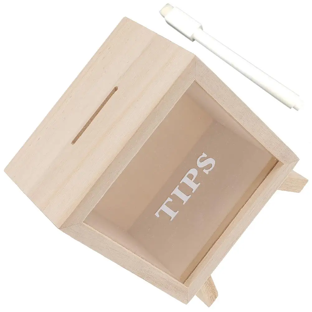 

Wooden Piggy Bank Children Savings Jar Kids Coin Toy Decorations Boxes Portable Money Box Creative for Girls