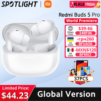 [World Premiere] Global Version Xiaomi Redmi Buds 5 Pro 52dB Noise Cancelling Bluetooth TWS Earphone 38H Battery Life