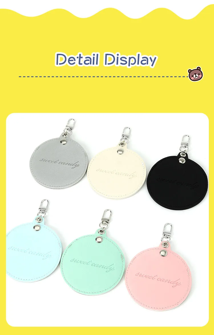 ITA Taschen-Dekorationsabzeichen Taschenzubehör 58mm Leder Transparentes Fenster Runder Abzeichenhalter Fan-Artikel Wasserdichtes Abzeichenetui – Detail 8