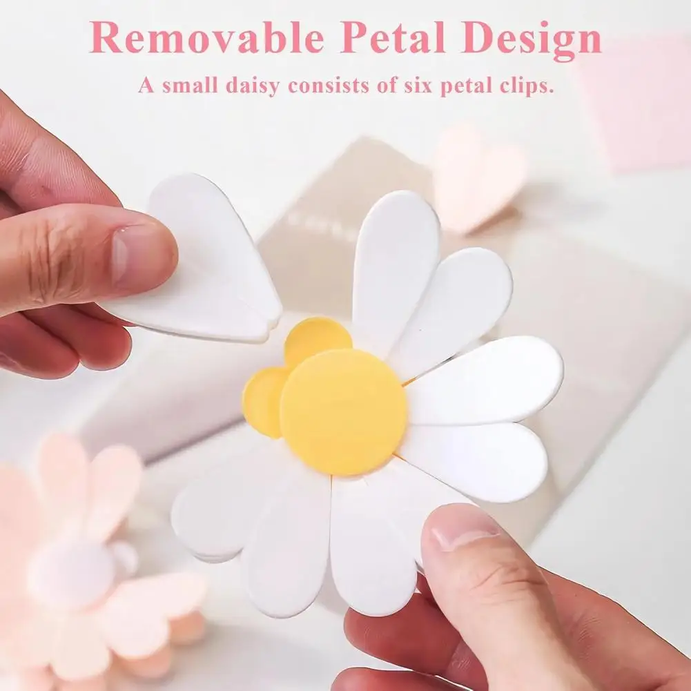 2-in-1 Magnetic Fridge Magnets Flower Type Sealing Clips for Food Storage Multifunctional Bag Clips Kitchen Accessories - view 5