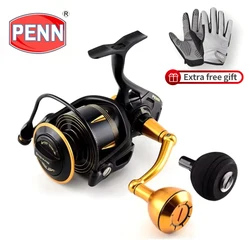 PENN SLAMMER III SLAIII 3500-10500 Boat Shore Spinning kołowrotek w całości z metalu 6 + 1BB CNC Gear IPX6 Sealed Saltwater Reel