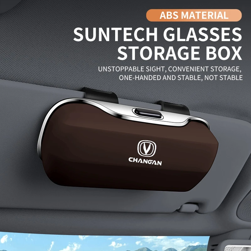 

CHANGAN CS35 CS55 CS85 CS95 CS75 X7 Plus CX70 CS15 X7 Accessories Car Visor Sunglasses Car Glasses Case Glasses Holder Clip Box
