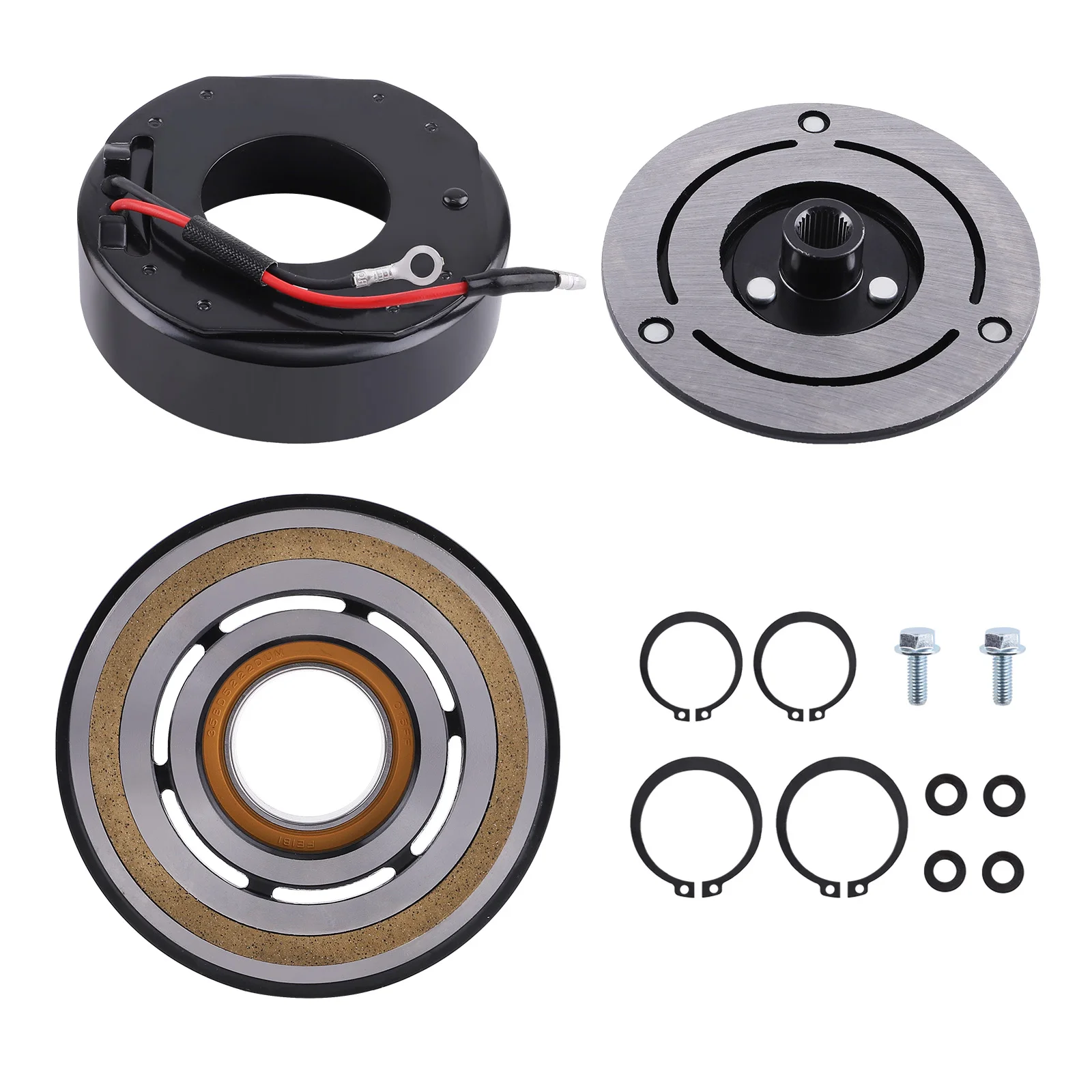 ZESTAW SPRZĘGŁA KOMPRESORA KLIMATYZACJI, KOŁO PASOWE, CEWKA DO Toyota Tacoma 2.7L 3.5L 2016 - 2020