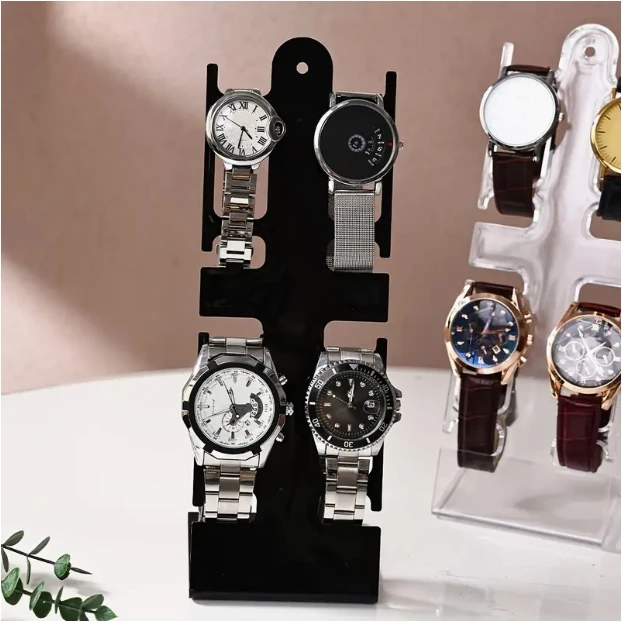 

1pc Plastic Jewelry Racks Watch Display Racks Stand General Showcase Shelf Portable Watch Storage Box Case Jewelry Display Stand