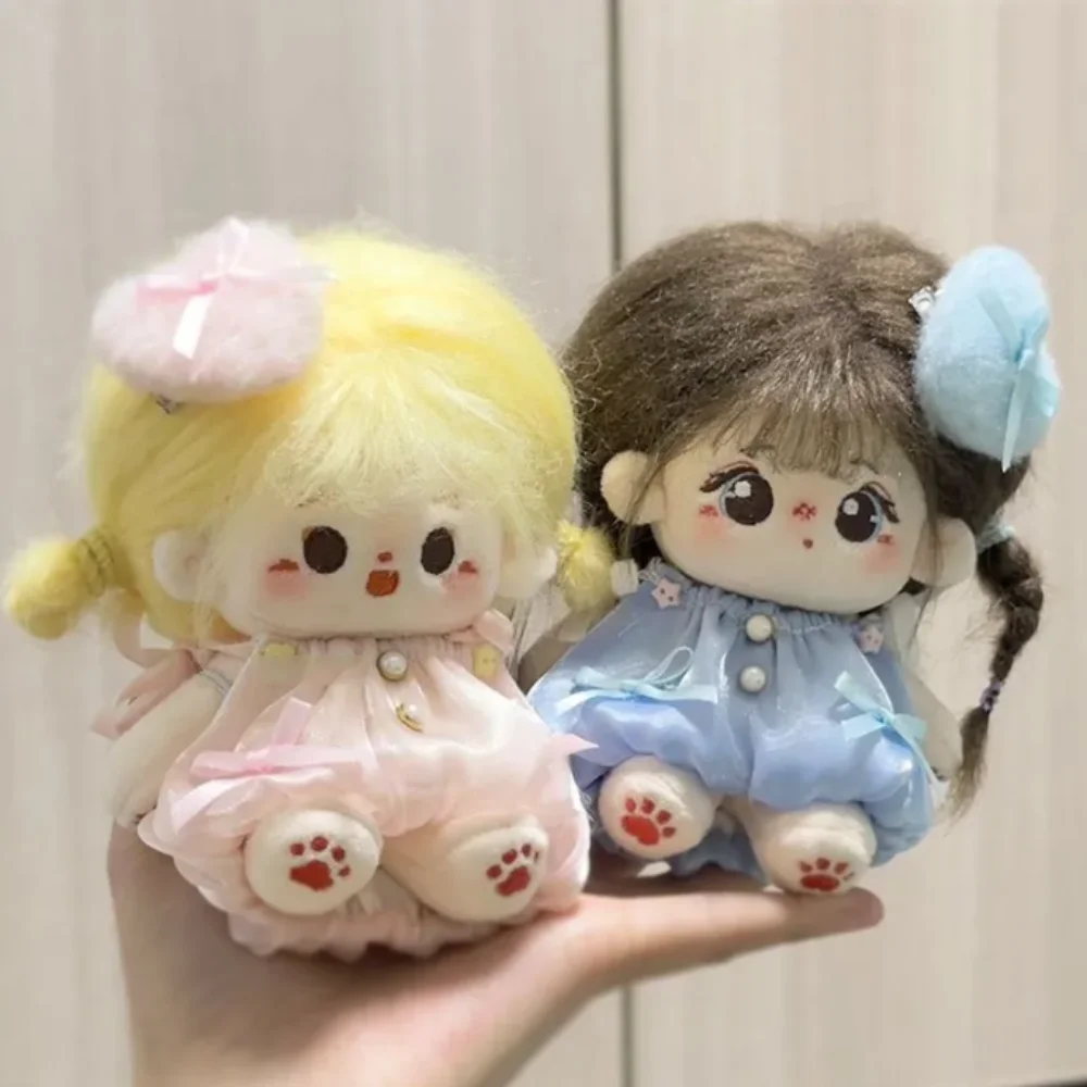 

Bow Dress 10cm Cotton Doll Clothes Love Hairclip Suit Doll Clothes Outfit with Wing Lovely Doll Dress Up Set 10cm Cotton Doll