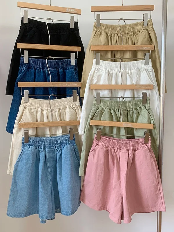 

Женские широкие брюки с эластичным поясом, удобные, повседневные, в уличном стиле, летняя коллекция, производство Китай