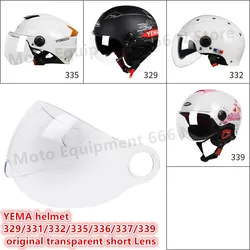 YEMA-Visières colorées transparentes pour casque, lentille anti-buée, thé, accessoires originaux, 329, 331, 332, 335, 336, 337/339