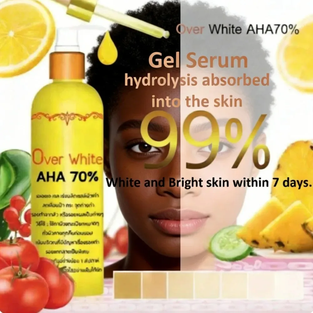 Thailand Bleaching Serum 120ml AHA 70% Body Whiten Serum Remove Dark Skin Over White Lightening