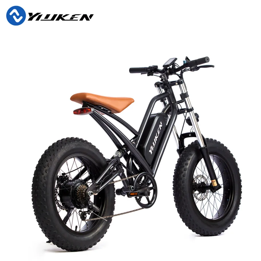 

Youken Electric Bicycle 26 Inch Dirt Jump Carbon Fiber Mountain Ebike Thumb Throttle Cruiser Bike For Sale