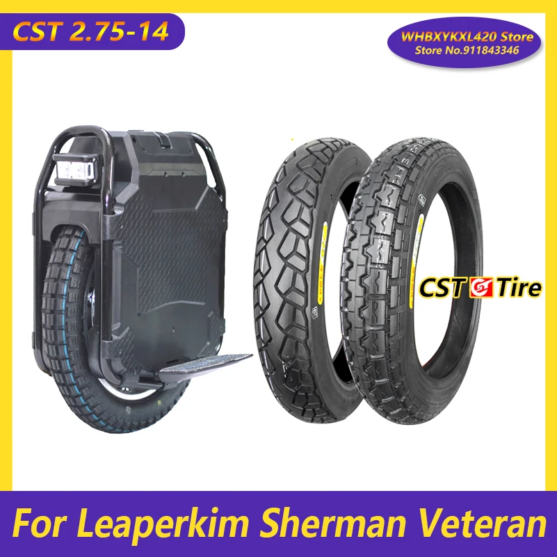 1Pcs 2.75-14 CST Tire for LeaperKim Veteran Sherman Electric Unicycle Off-road Inner Outer  Modified Parts Accessories