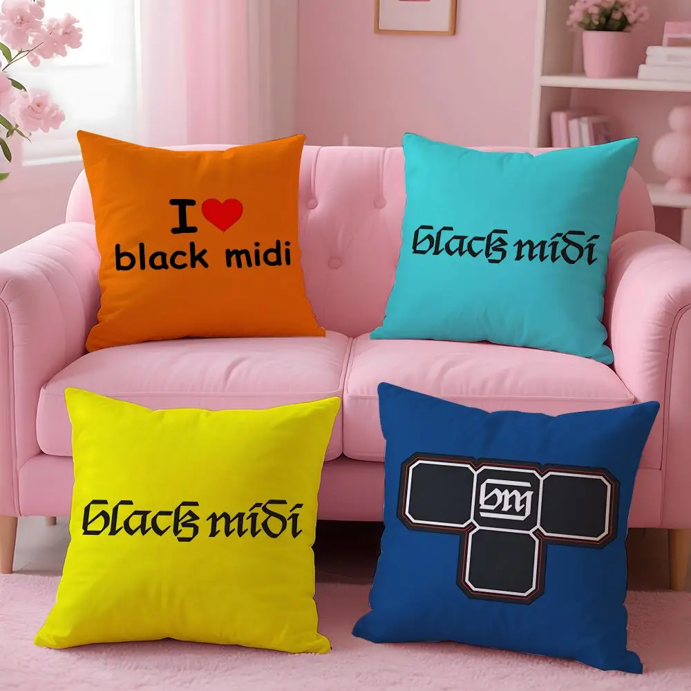 indie Black Midi Cushion Cover Cushion Cover Set 4Pcs 50x50 45x45 40x40 Pillowcase Decorative Sofa Home Decor