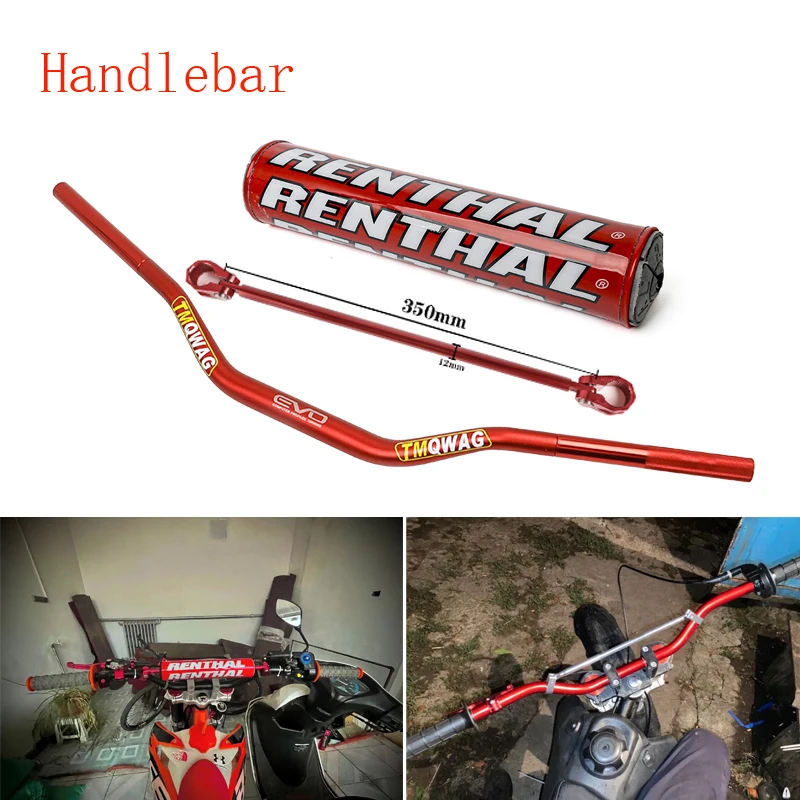 Almohadillas de manillar de barra de mango de 28mm para Renthal, Protector de pecho cruzado para EXC TC TE KXF CRF YZ WR RM ENDURO MX Motocross