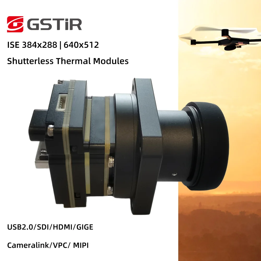 GST Thermal Camera Module 640x512 ISE612/412 Mini FPV Module Supports Full-Radimetric Raw Data Streaming For Outdoor Observation