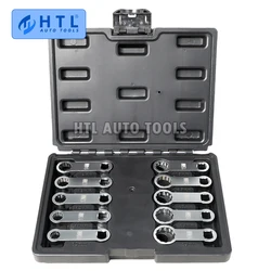 Torque Wrench Spanner 12 Point Adaptor Set 3/8 Drive Metric 10pc 10mm - 19mm