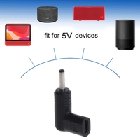 DC Power Adapter Type C Female to 3.5x1.35 3.5x1.35mm Male Plug Converter 90 Degree PD Power Connector Adapter