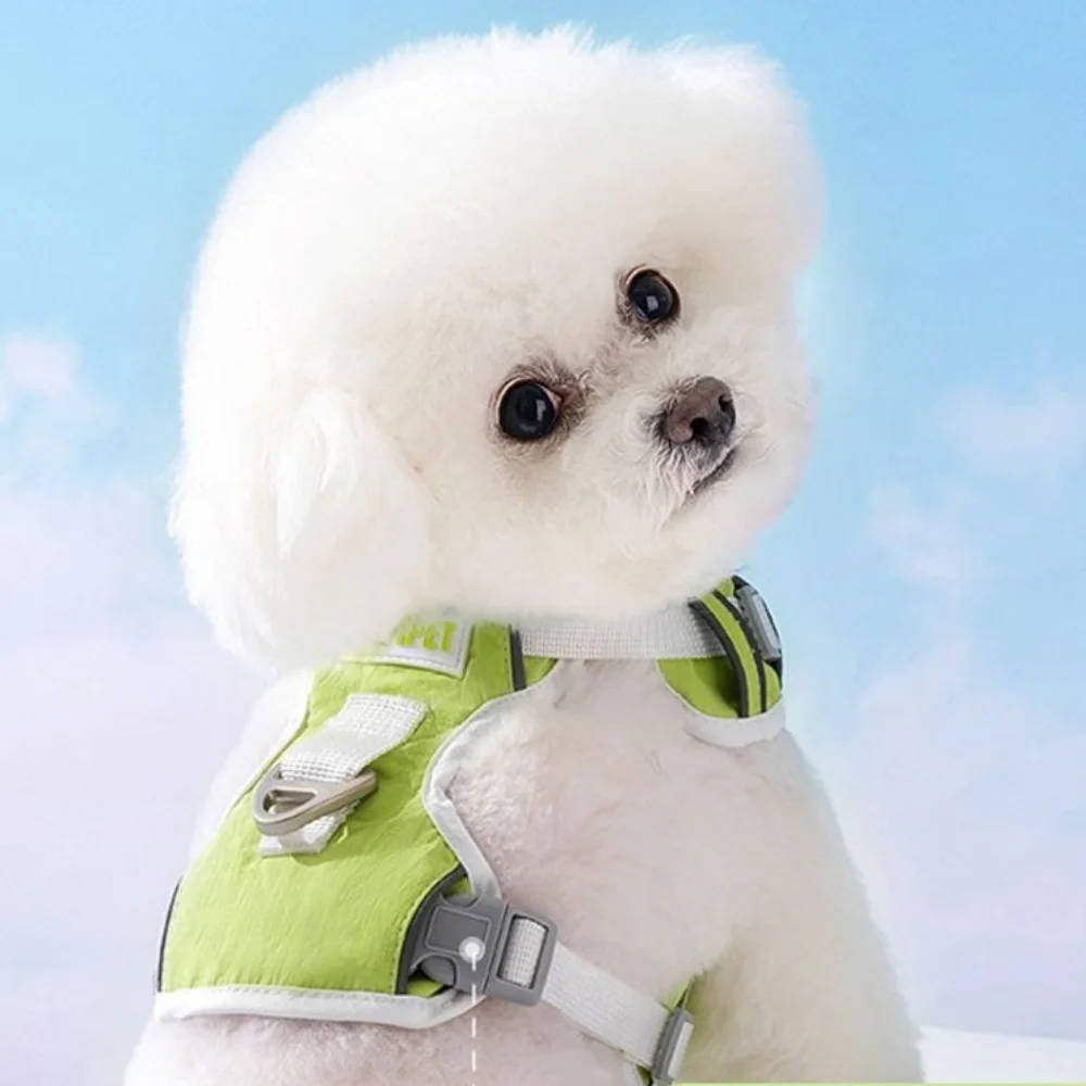 

Fashion Breathable Pet Chest Strap Reflective Strips Adjustable Straps Cat Collar No-Pull Design Mesh Dog Harness Walking