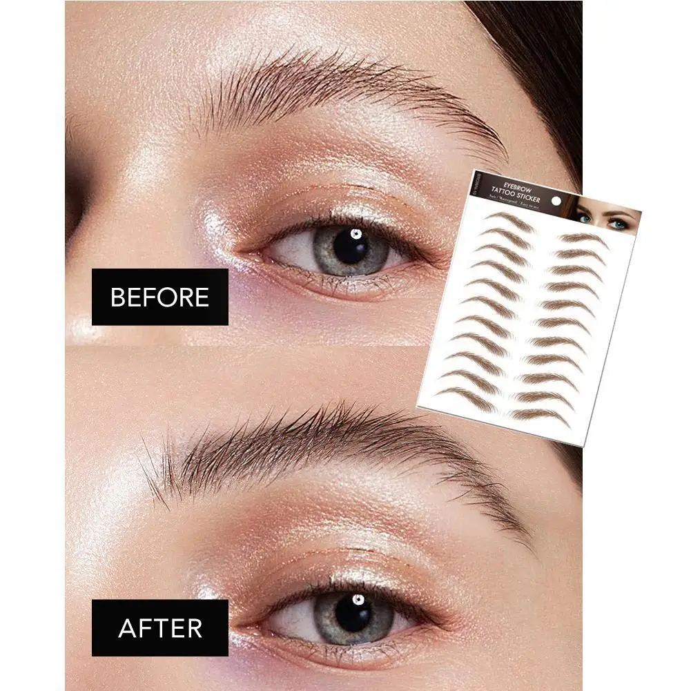 6D Hair Like Eyebrows Stickers for Authentic Look