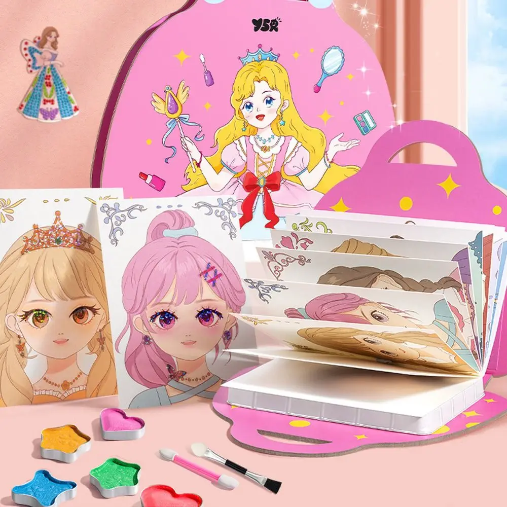 Nuevo Juego de maquillaje de princesa DIY para aliviar el aburrimiento, juegos de vestir divertidos, Kit de maquillaje de princesa, juego de maquillaje