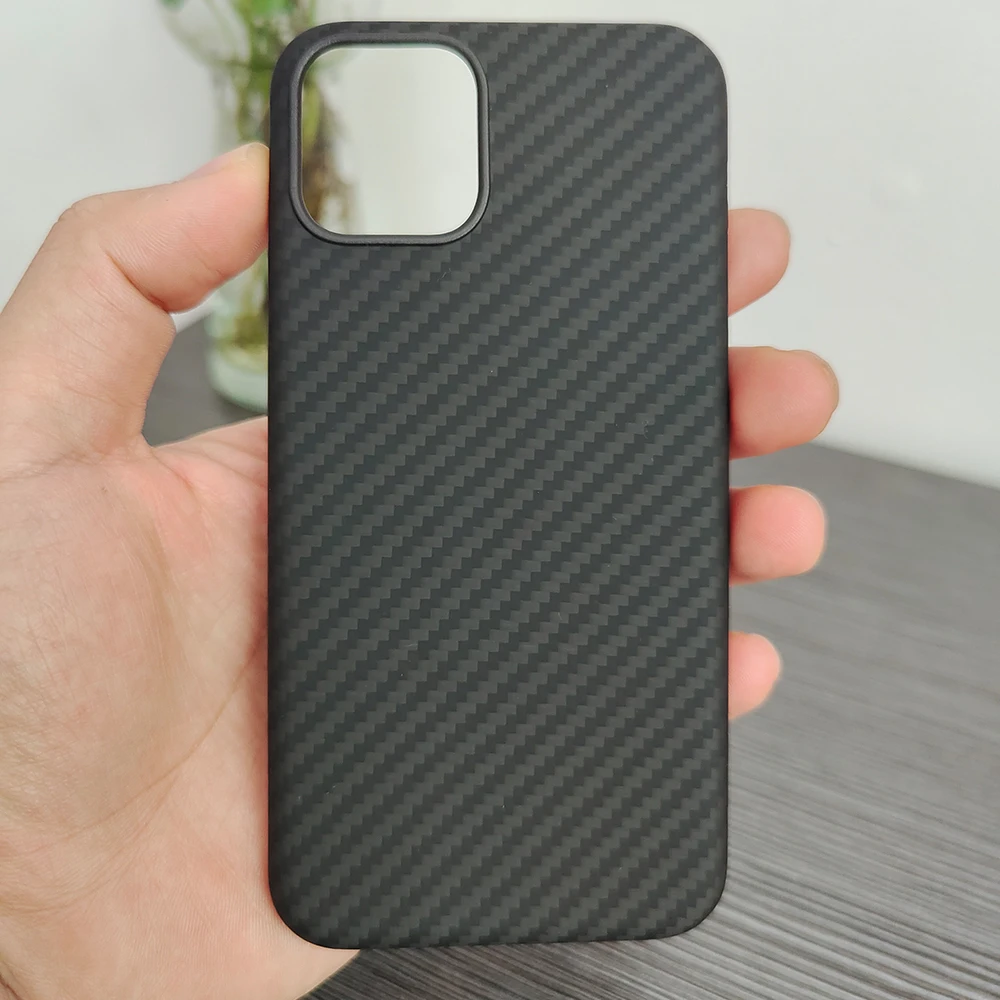 

100% Aramid Fiber Phone Case iPhone 11 Pro Minimalist Ultra-thin Case Carbon Fiber Cover iPhone 11Pro Shell.