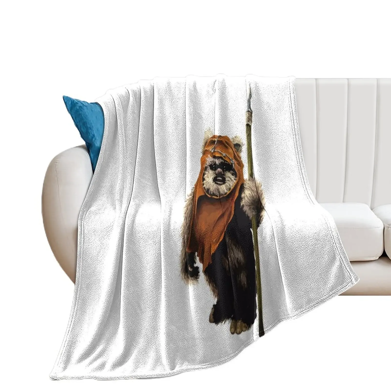 ewok Throw Blanket Furry Soft Plush Plaid Soft Plaid Quilt Blankets