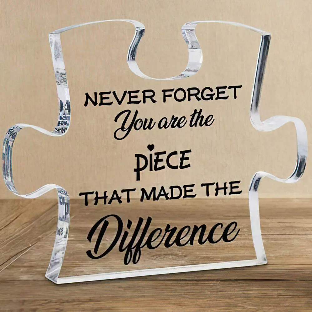 Cadeaux de remerciement pour femmes et hommes, Puzzle amusant, Plaque acrylique, idées cadeaux d'appréciation pour enseignants, cadeaux de noël et d'anniversaire pour les collègues