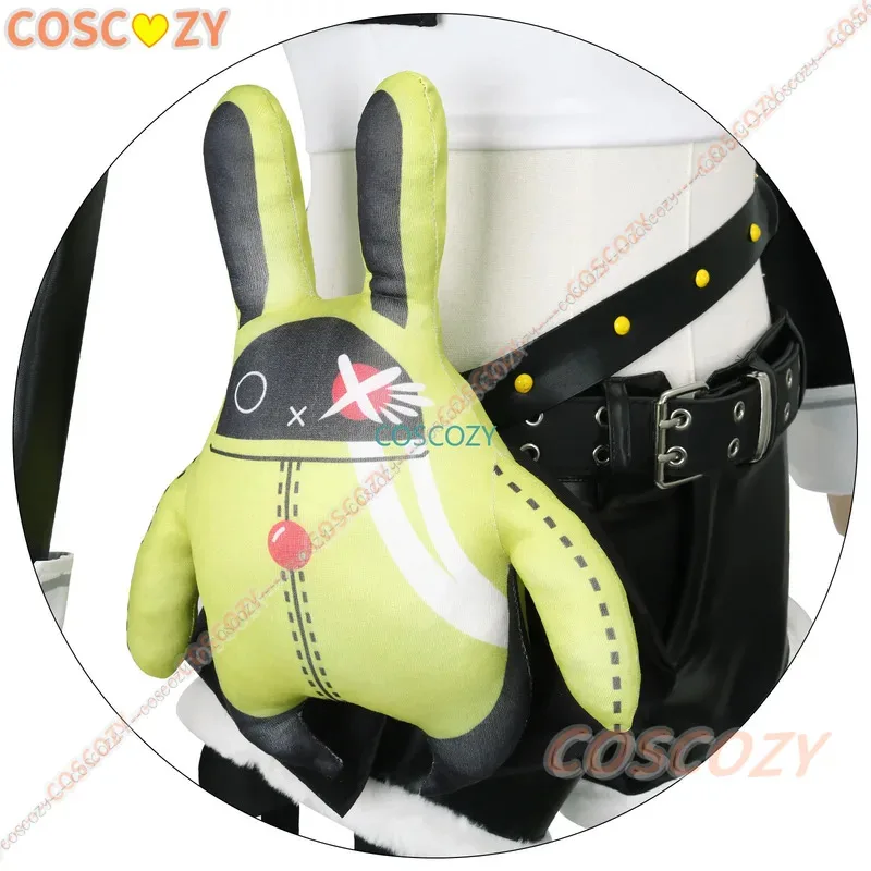 qq681Zenless Zone Zero Nicole Demara Cosplay disfraz calcetines horquillas pendientes collar peluca rosa uniforme Sexy Halloween niñas Cosp