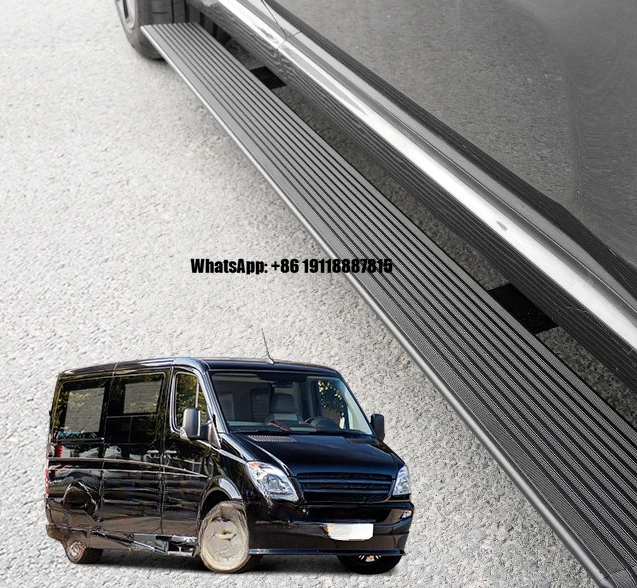 

YLC Car Accessories Aluminum Alloy Factory Outlet Foot Pedal Electric Running Boards for Mercedes Vito with LED Light