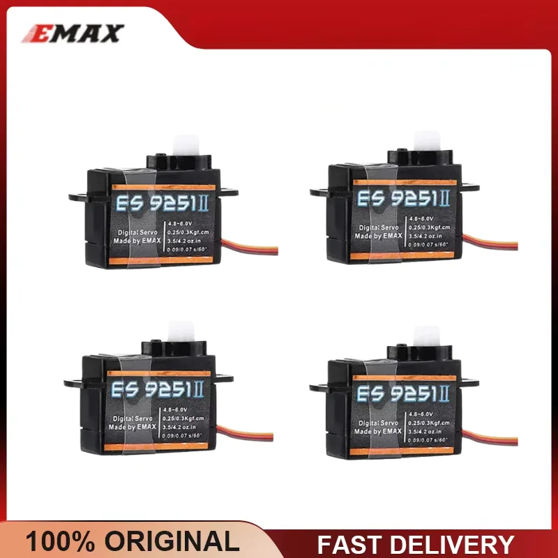 EMAX ES9051 ES9251 Digital Servo, 4.3g 2.5g Ultra Light 0.8kg.cm for 3D F3P Airplane