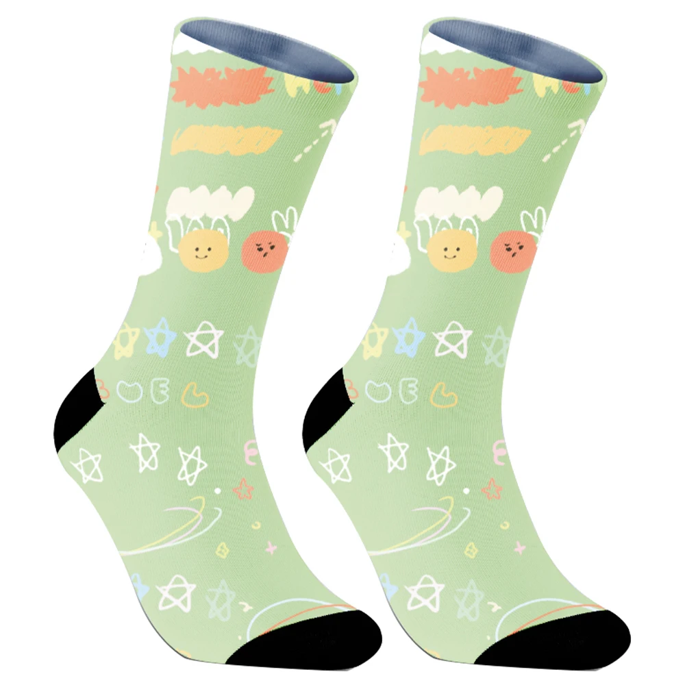 Print Art Funny Cartoon Animal Fashion Colorful Harajuku Trendy Socks 2024 New Cute Socks