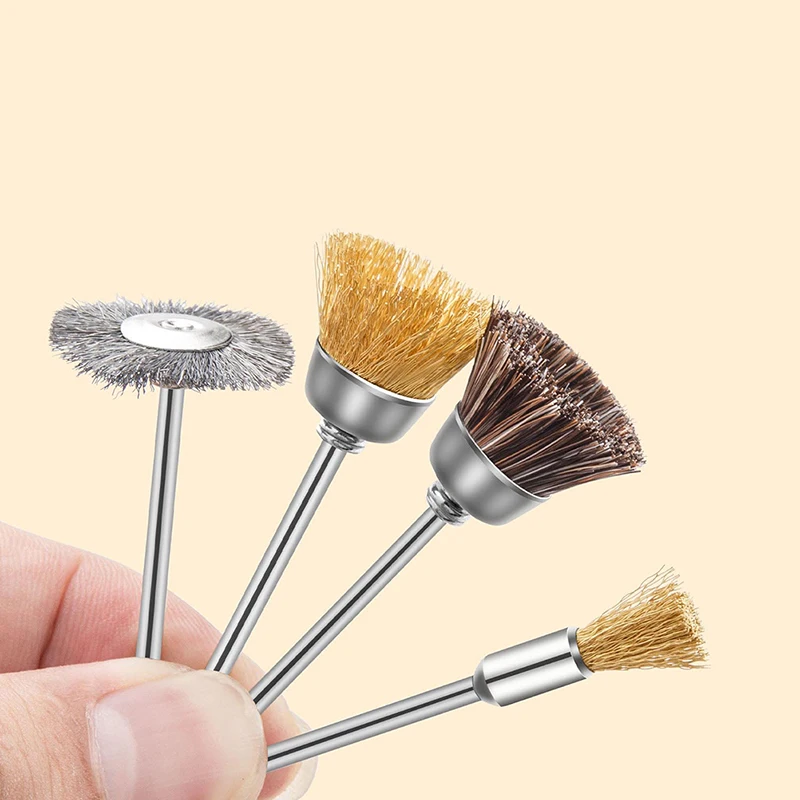 Brocas eléctricas para manicura, cepillo de limpieza de alambre de cobre de 3/32 pulgadas, accesorios para manicura, herramientas de arte de uñas, 1 unidad