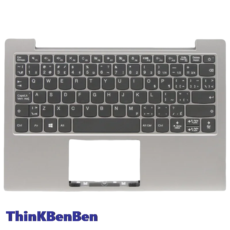 CFB Canadian French Platinum Grey Keyboard Upper Case Palmrest Shell Cover For Lenovo Ideapad S150 Slim 1 11 11AST 05 5CB0W44016