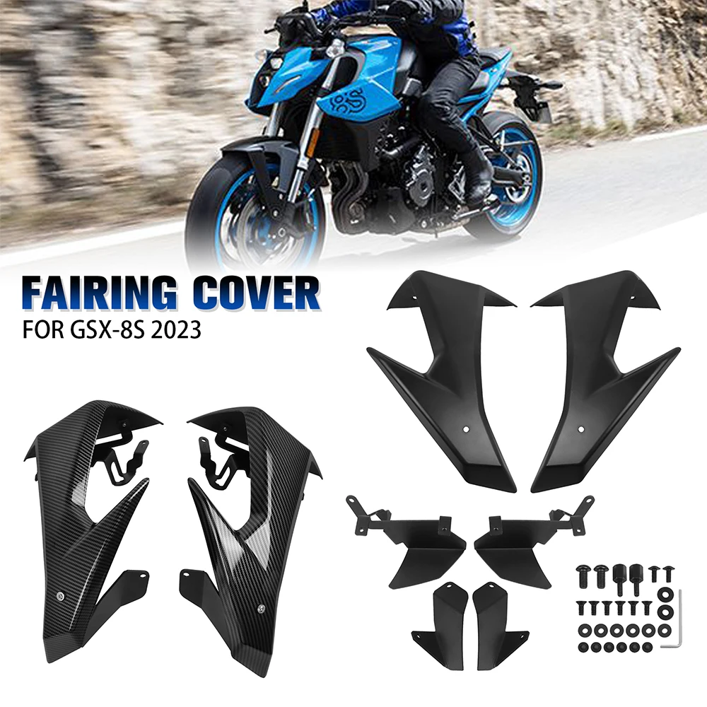 Motorcycle Fairing Spoilers For Suzuki GSX8S GSX 8S GSX-8S Winglet Deflector Frontal Sport Naked Downforce Front Wing Spoiler