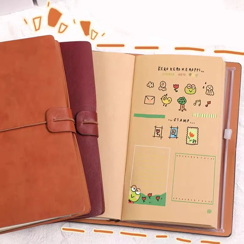 72 Seiten/Buch, A6-Notizbuch, einfaches Ins-Reisehandbuch, Loseblatt-Tagebuch, Retro-Notizblock, Tn-Handbuch-Set