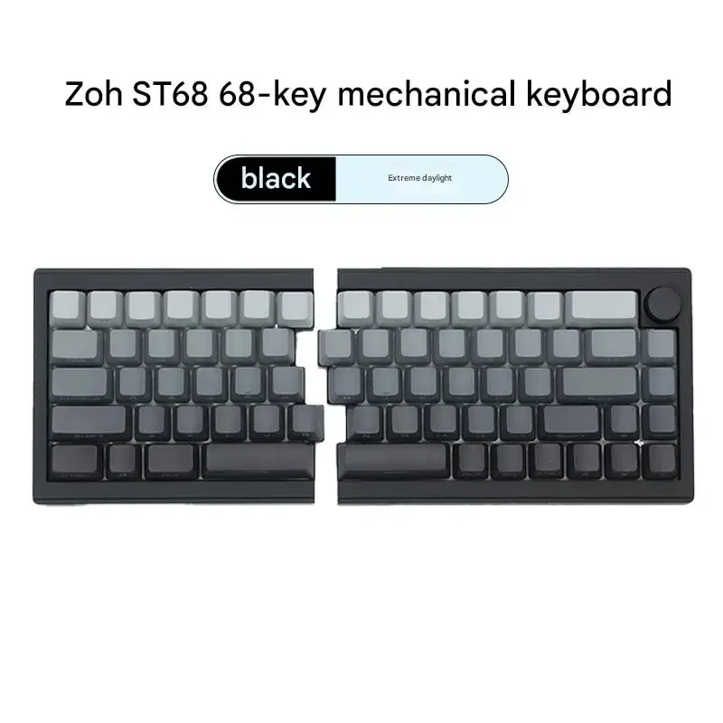 Zornher ST68 Tri-mode Split Mechanical Keyboard 68-Key QMK/VIA Hot