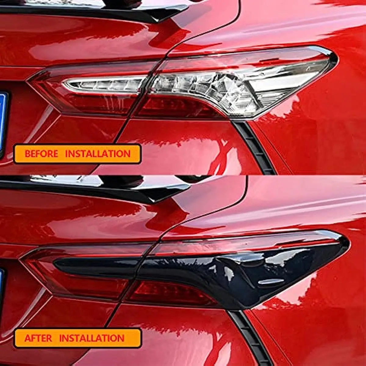 Tail Light Lamp Cover Guard Trim Tail Light Frame Bezels Decoration Compatible with Toyota Camry 2022 2021 2020 2019 2018